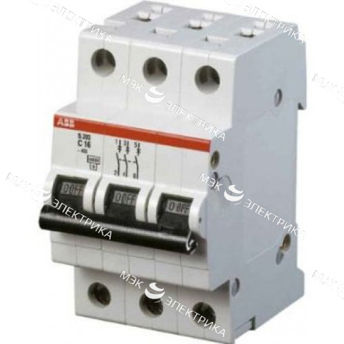 Автомат АВВ 3-ф 2А С (S203)