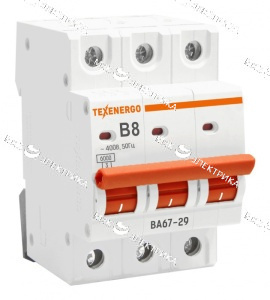 ВА 67-29 4,5кА 8А Автоматический выключатель 3р TDM ЕLECTRIC