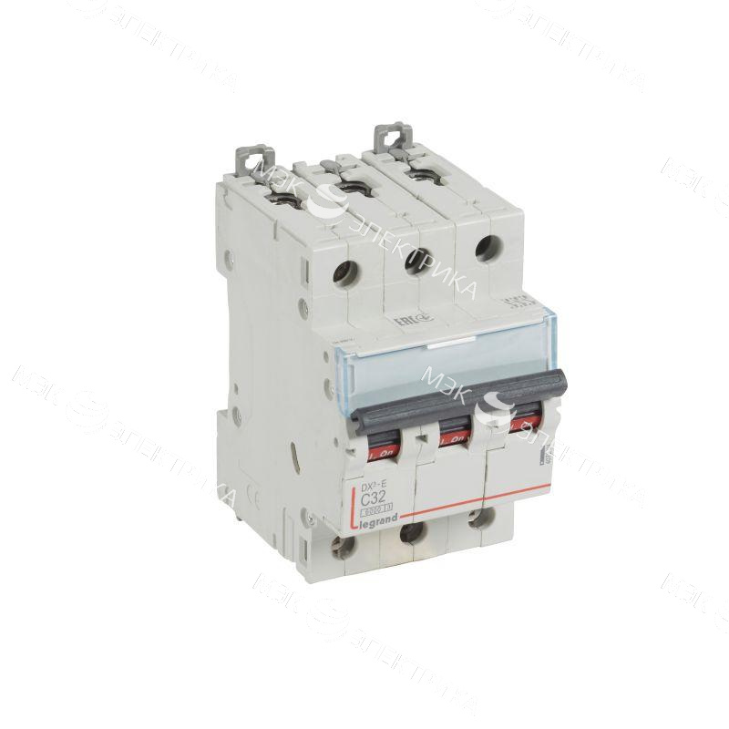 Выключатель автоматический модульный 3п C 32А 6кА DX3-E 6000 3мод. 230/400В Leg 407294