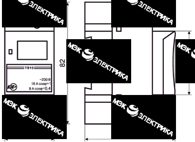 Таймер электронный недельный ТЭ-15 на DIN-рейку EKF