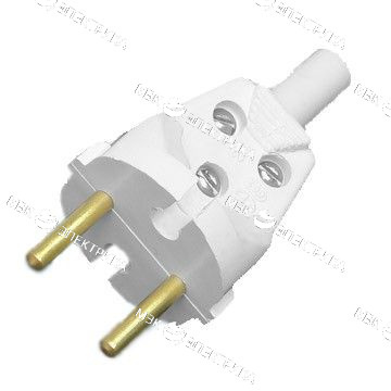 Вилка универсальная без заземления В-6-001