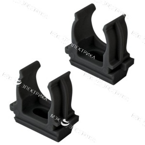 Держатель (Клипса) д/трубы d-40 черная