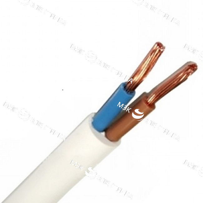 ПВС 2х0,75 белый