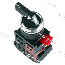 Переключатель кулачковый 2-х полюсной ALC-22 черный