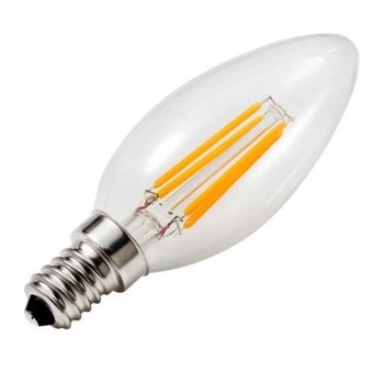 FL-LED Filament C35 7.5W E14 3000К 220V 750Лм 35*98мм FOTON_LIGHTING - лампа свеча прозрачная