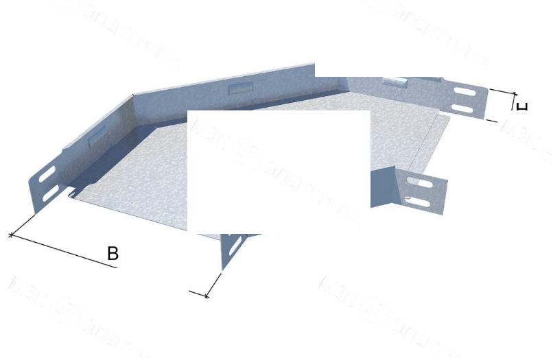 Угол горизонтальный 90° 50х200