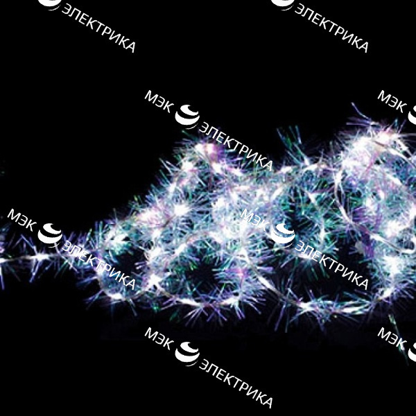 Гирлянда "Мишура", белый, CL40