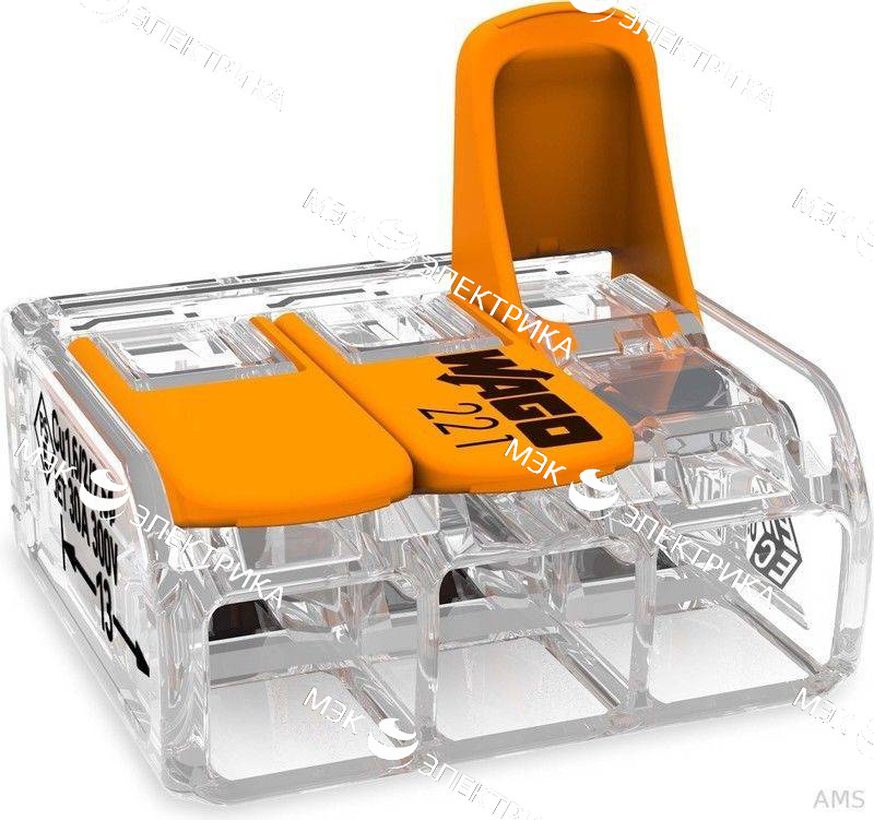 Клемма универсальные компактные 3 проводная 05-6мм