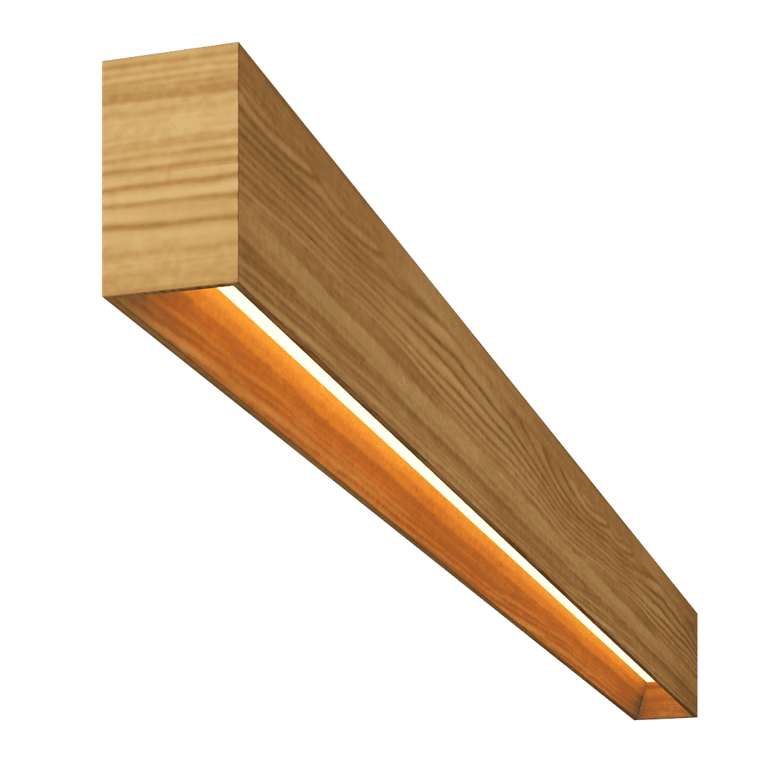 Светильник из массива (ясень оливковый)