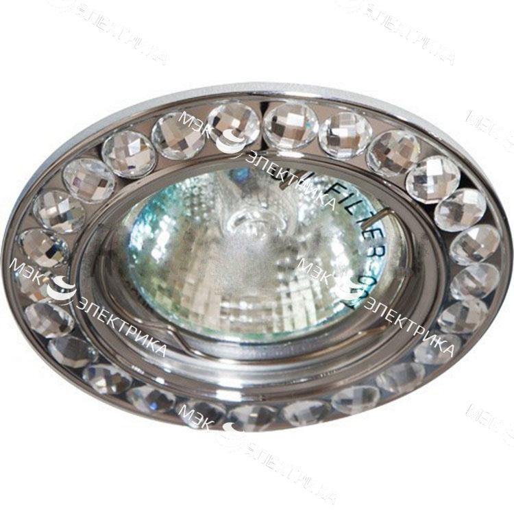 Светильник потолочный MR16 MAX50W 12V G5.3, прозрачный, хром, DL111-C