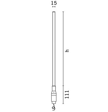 Декоративный светильник iGuzzini Typha Bollard Steel ADT3.713 (1000mm)