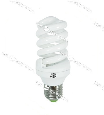 Лампа энергосберегающая E27 15W 4000К 750Лм SPIRAL-econom ASD