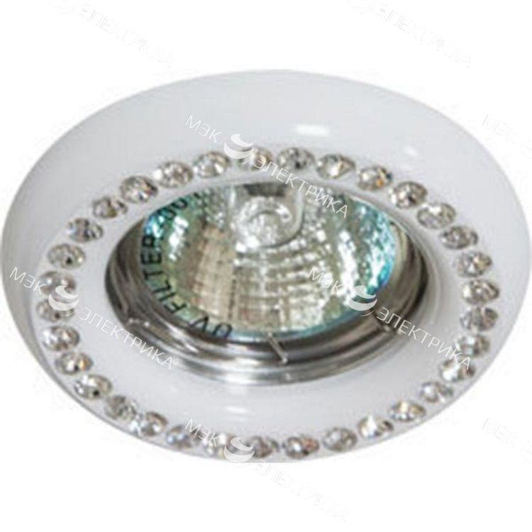 Светильник потолочный MR16 MAX50W 12V G5.3, прозрачный, белый, DL113-C