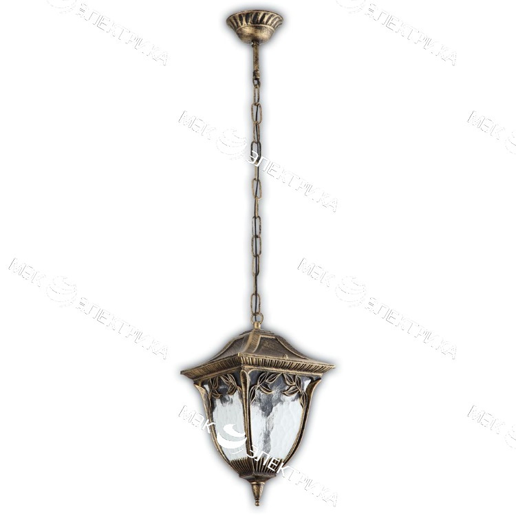 Светильник садово-парковый 100W 230V E27 черное золото, PL4085 "Афина" Feron