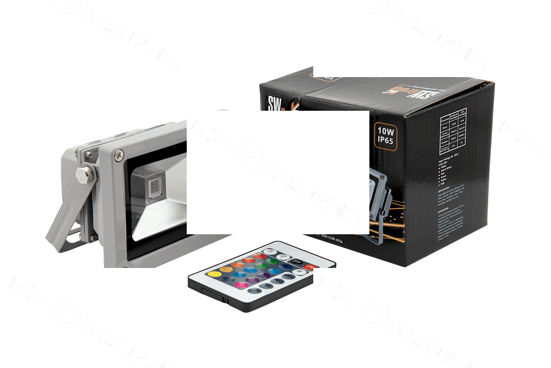 Прожектор светодиодный COB RGB