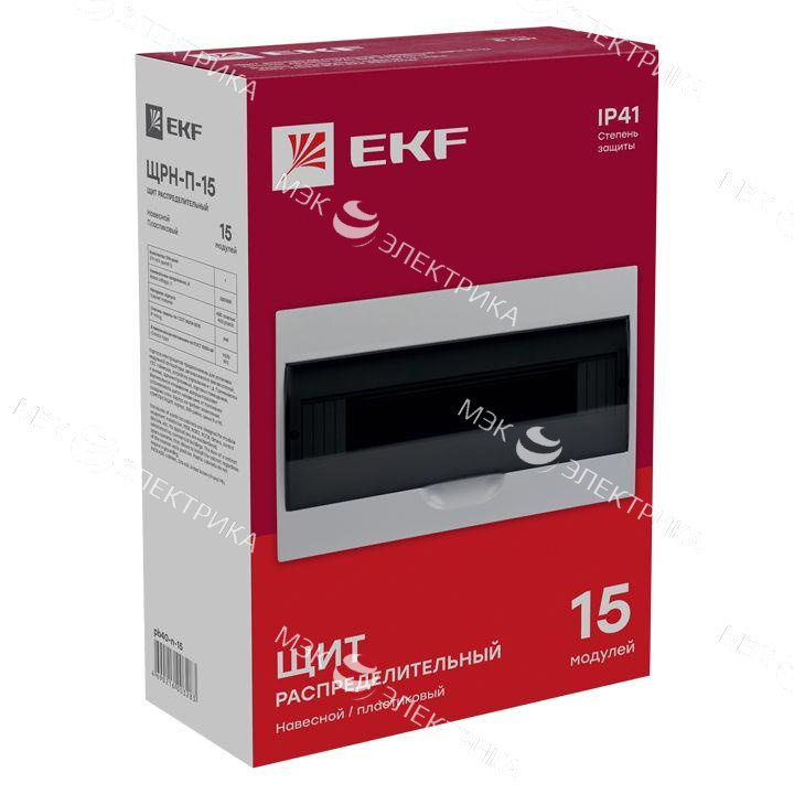 Щит ЩРН-П-15 IP41 EKF pb40-n-15