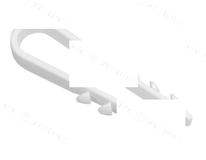 Дюбель-хомут ДХ 19-25 нейлон бел. (уп.100шт) Fortisflex 57551