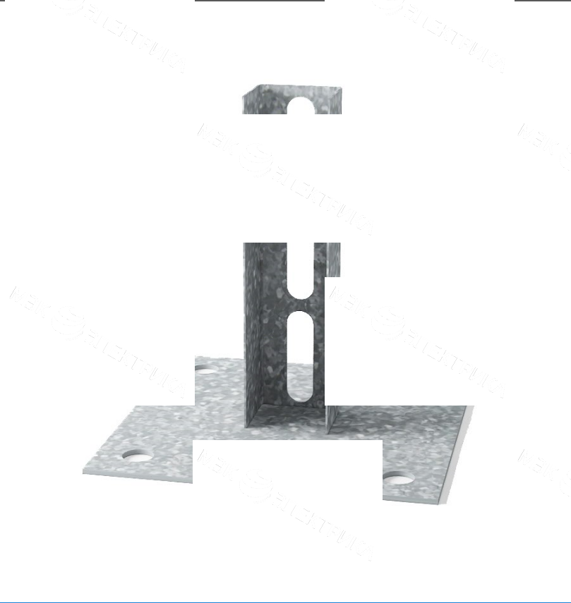 Основание потолочной стойки L=150мм. S=1.5мм. "РЭКС СТАНДАРТ"