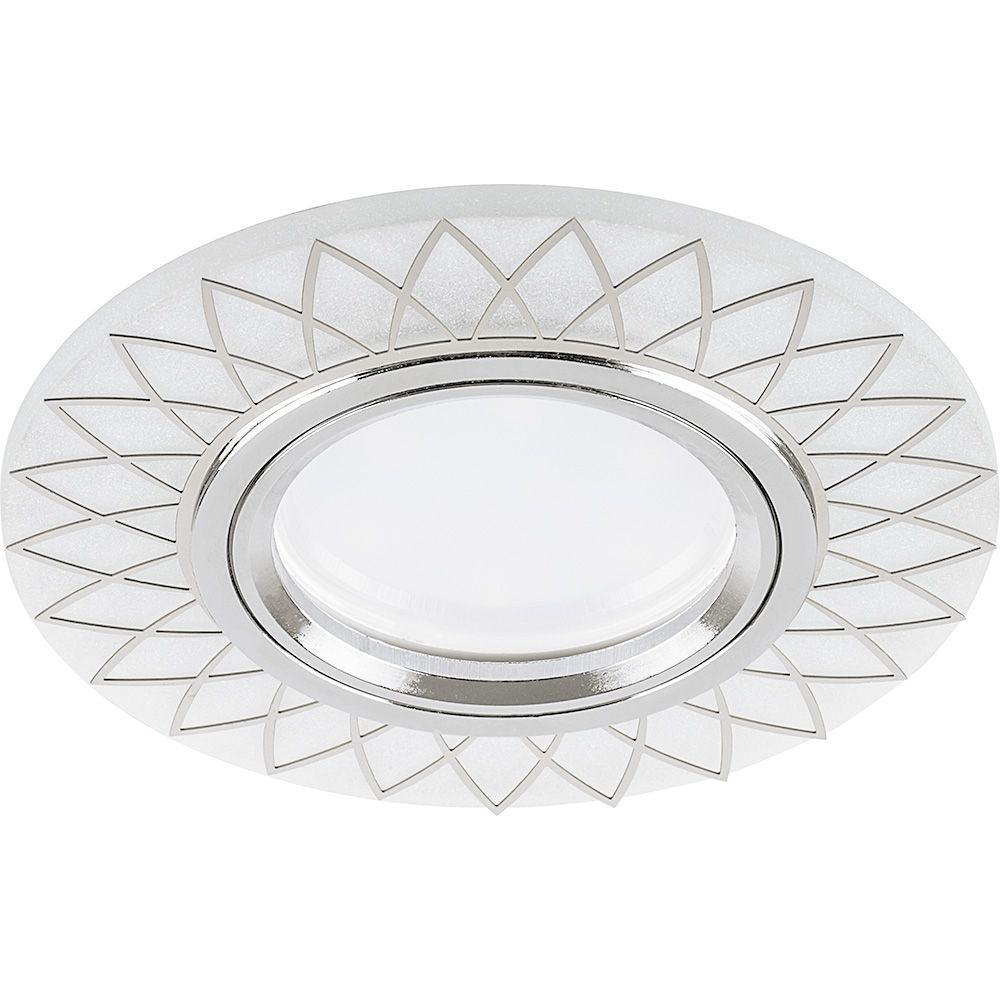 CD992 15LED*2835SMD 4000K, MR16 50W G5.3, матовый белый, хром