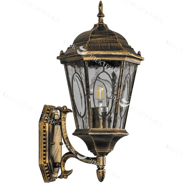 Светильник садово-парковый, 60W 230V E27 черное золото, PL150