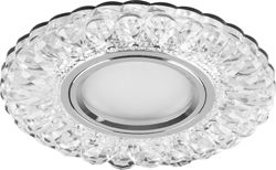 Светильник встраиваемый с белой LED подсветкой CD938 потолочный MR16 G5.3 прозрачный, Feron