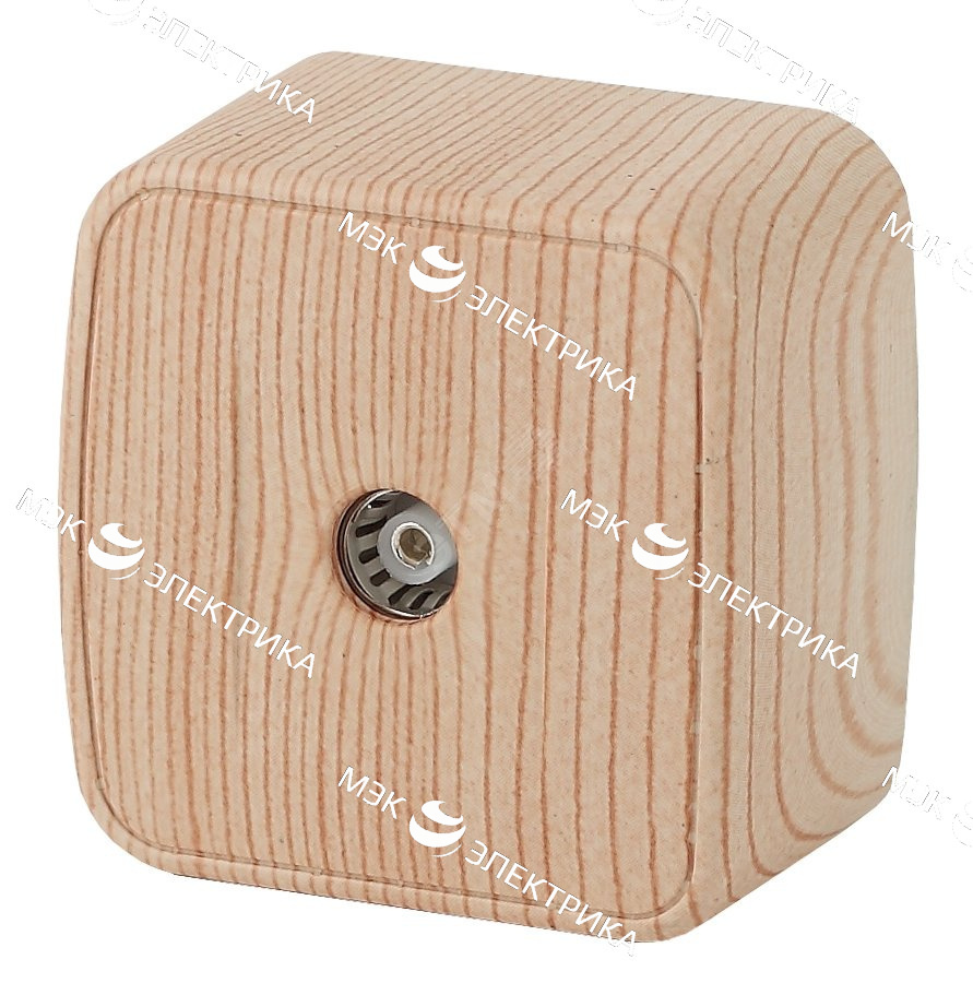 Розетка телевизионная TV 1-м ОП Этюд сосна SE TVA-002D