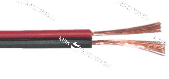 Кабель Stereo 2х0.5 Red/Black 100м (м) Rexant 01-6103-3