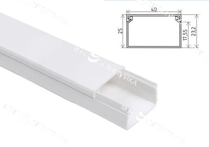 Кабель-канал КЭ 40х25 "Лигран" L-2 м Т (32м)