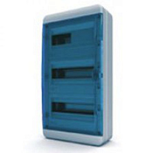 Бокс навесной IP-65 36 модулей прозр/синий BNS 65-36-1