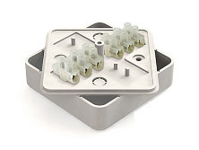 Кор.расп. о/пров. 75-75-20 с клем.кол. (IP-40) бел.
