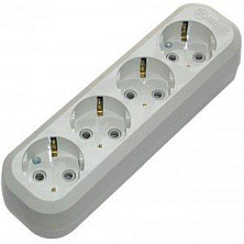 Колодка 4 гнезда c\з (T)