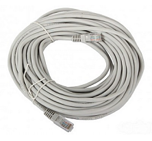Патч-корд UTP 5e кат. литой 20м сер. Rexant 18-1011