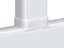 Отвод плоский для односекционных кабель-каналов DLP 65х150/195/220 - ширина профиля 105 Leg 010738