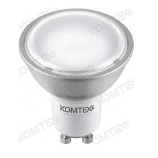 Лампа светодиодная GU10- 5W-3000K Komtech