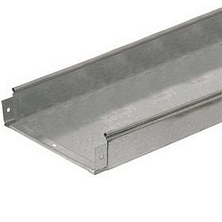 Лоток листовой неперфорированный 400х50 L3000 сталь 1мм IEK CLN10-050-400-3