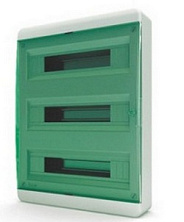 Бокс встраиваемый IP-40 54 мод. проз/зеленый BVZ 40-54-1