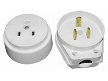 Разъем РШ-ВШ (белый) 3 конт.32-002 М ОУ