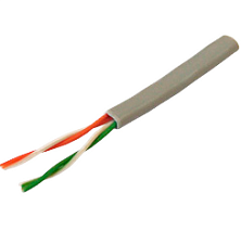 Кабель витая пара U/UTP кат.5E 2х2х24AWG медь (305м) сер. сер. (м) PROCONNECT 01-0027