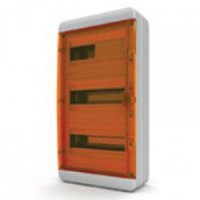 Бокс навесной IP-65 36 мод. прозр/оранжевая BNO 65-36-1