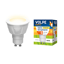 Лампа светодиодная GU10- 5W-теплый белый JCDR/S Серия Simple Volpe