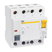 Выключатель дифференциального тока (УЗО) 4п 32А 100мА тип AC ВД1-63 IEK MDV10-4-032-100